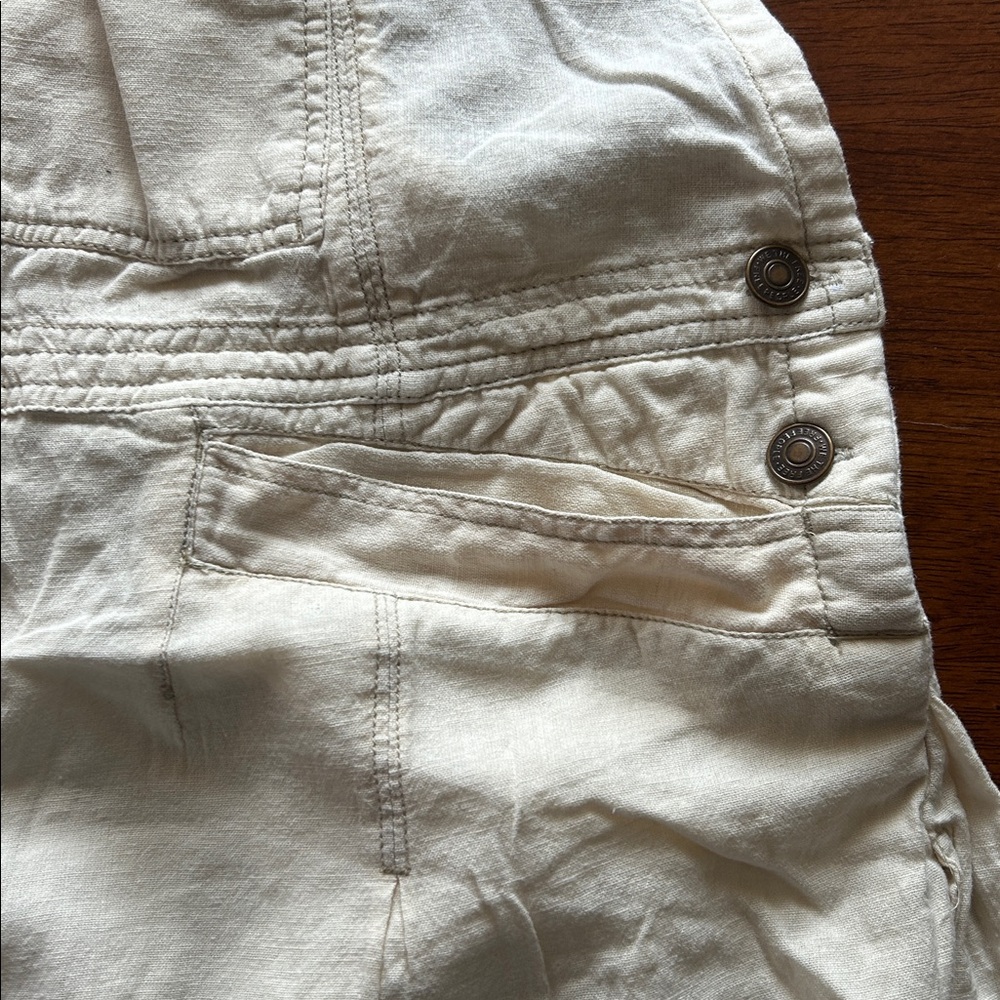 Free People Cream Wide-Leg Overalls - Picture 6 of 11